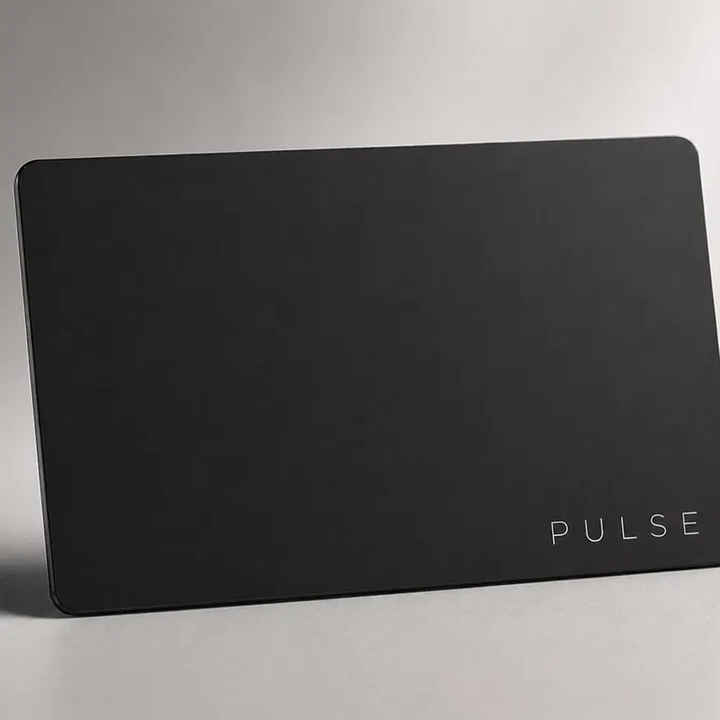 Pulse Metal Card — Matte Black